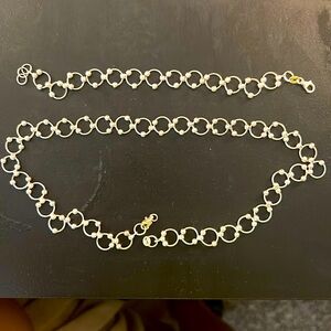 Real silver bracelet and necklace